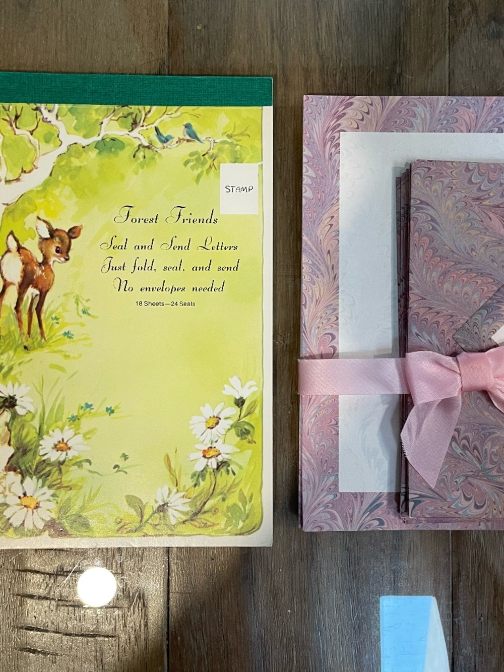 Mixed Stationery Set with Vintage Trifold Cards